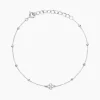 Histoire d'Or Bracelet Germaine Argent Blanc Oxyde De Zirconium Discount