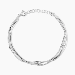 Histoire d'Or Bracelet Giorgia Argent Blanc New