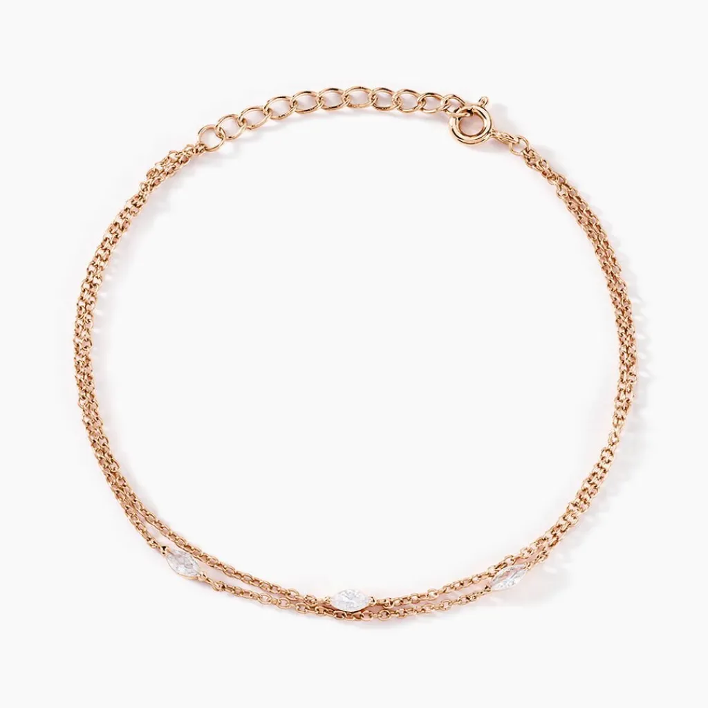 Histoire d'Or Bracelet Giulette De Zirconium argent rose oxyde Clearance