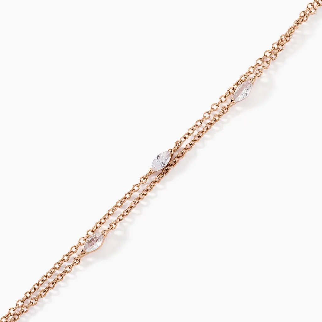 Histoire d'Or Bracelet Giulette De Zirconium argent rose oxyde Clearance