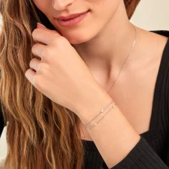 Histoire d'Or Bracelet Giulette De Zirconium argent blanc oxyde Outlet