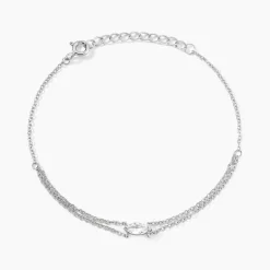 Histoire d'Or Bracelet Giulette De Zirconium argent blanc oxyde Discount