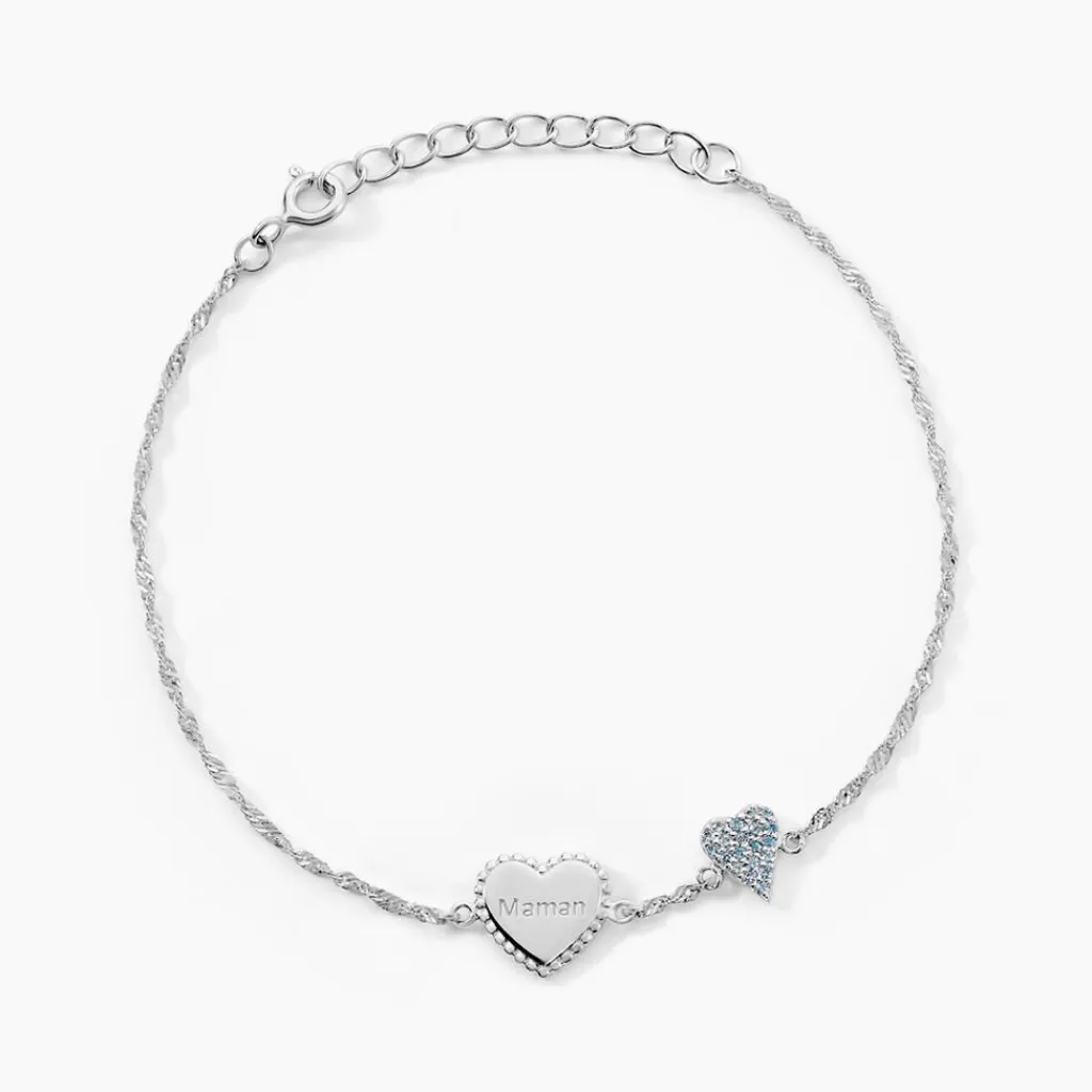 Histoire d'Or Bracelet Gloria Argent Blanc Oxyde De Zirconium Online