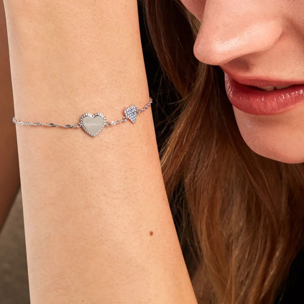 Histoire d'Or Bracelet Gloria Argent Blanc Oxyde De Zirconium Online