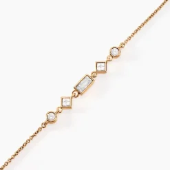 Histoire d'Or Bracelet Gold Chandelier Plaqué Or Doré Oxyde De Zirconium Hot