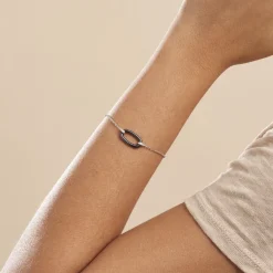 Histoire d'Or Bracelet Greta Argent Blanc Céramique Et Oxyde De Zirconium