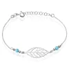 Histoire d'Or Bracelet Grethel Argent Blanc Turquoise Outlet