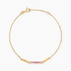 Histoire d'Or Bracelet Halcyone Or Jaune Calcédoine or jaune calcédoine p&ecirc;che Hot