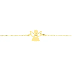 Histoire d'Or Bracelet Hallie Ange Et Coeur Or Jaune Sale