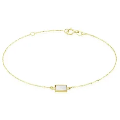 Histoire d'Or Bracelet Hallie Or Jaune Nacre or jaune nacre blanche Outlet