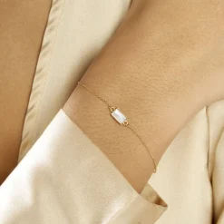 Histoire d'Or Bracelet Hallie Or Jaune Nacre or jaune nacre blanche Outlet