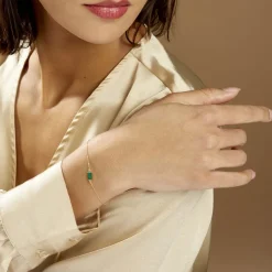 Histoire d'Or Bracelet Hallie Or Jaune Malachite or jaune malachite vert Discount