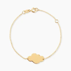 Histoire d'Or Bracelet Helenia Nuage Gravable Or Jaune Clearance