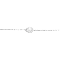 Histoire d'Or Bracelet Hildana Or Blanc Oxyde De Zirconium Sale