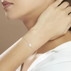 Histoire d'Or Bracelet Hildana Or Blanc Oxyde De Zirconium Sale