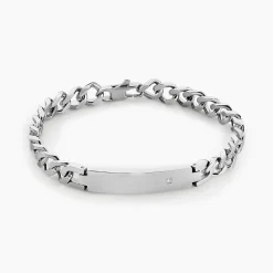 Histoire d'Or Bracelet Hugo Acier Blanc Online