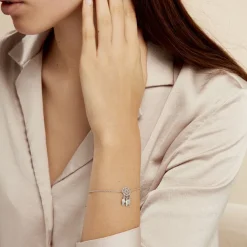 Histoire d'Or Bracelet Ida Argent Blanc Discount