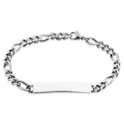 Histoire d'Or Bracelet Identité Jimmy acier blanc Best