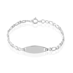 Histoire d'Or Bracelet Identité Anilo Argent Blanc Outlet