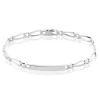 Histoire d'Or Bracelet Identité Anilo Argent Blanc Hot