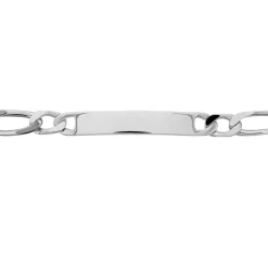 Histoire d'Or Bracelet Identité Anilo Maille Alternee 1/1 Argent Blanc Online