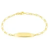 Histoire d'Or Bracelet Identité Bartolomee Maille Alternee 1/1 Or Jaune Hot