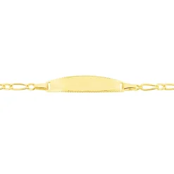 Histoire d'Or Bracelet Identité Bartolomee Maille Alternee 1/1 Or Jaune Hot