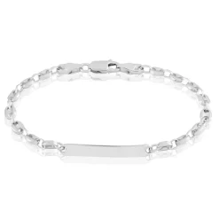 Histoire d'Or Bracelet Identité Carrus Argent Blanc Discount