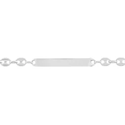 Histoire d'Or Bracelet Identité Carrus Argent Blanc Discount