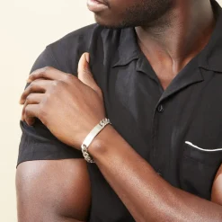 Histoire d'Or Bracelet Identité Casper Argent Gris argent blanc Outlet