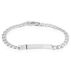 Histoire d'Or Bracelet Identité Casper Gourmette argent blanc New