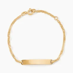 Histoire d'Or Bracelet Identité Ericka Maille Singapour Or Jaune