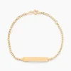 Histoire d'Or Bracelet Identité Etheline Maille Gourmette Or Jaune Sale