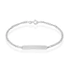 Histoire d'Or Bracelet Identité Etheline Maille Gourmette Or Blanc Outlet