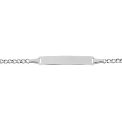 Histoire d'Or Bracelet Identité Etheline Maille Gourmette Or Blanc Outlet