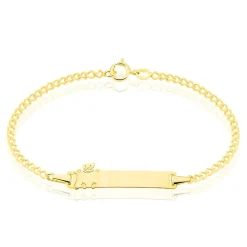 Histoire d'Or Bracelet Identité Etheline Maille Gourmette Or Jaune Best