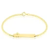 Histoire d'Or Bracelet Identité Etheline Maille Gourmette Or Jaune Best