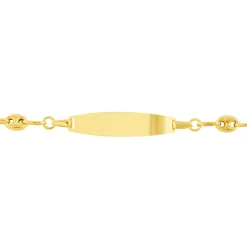 Histoire d'Or Bracelet Identité Evin Maille Grain De Cafe or jaune Online