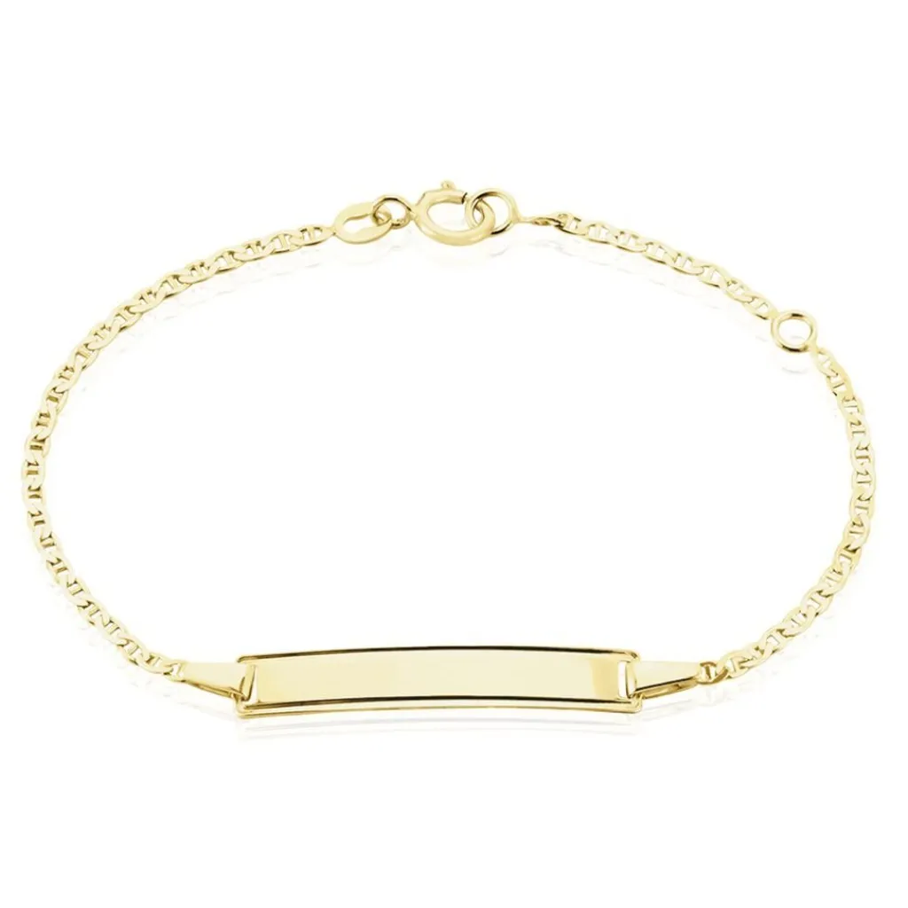 Histoire d'Or Bracelet Identité Fanelia Maille Marine Or Jaune Online