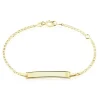 Histoire d'Or Bracelet Identité Fanelia Maille Marine Or Jaune Discount