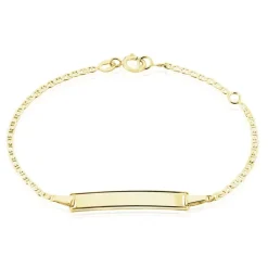 Histoire d'Or Bracelet Identité Fanelia Maille Marine Or Jaune Discount