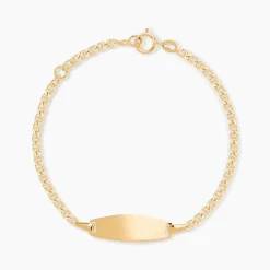 Histoire d'Or Bracelet Identité Fanelia Maille Marine Or Jaune