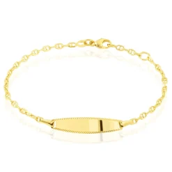 Histoire d'Or Bracelet Identité Fanelia Maille Marine Or Jaune Best