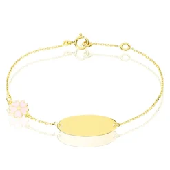 Histoire d'Or Bracelet Identité Gaspardine Maille Forçat Or Jaune Hot