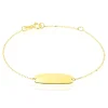 Histoire d'Or Bracelet Identité Gaspardine Maille Forçat Or Jaune Best
