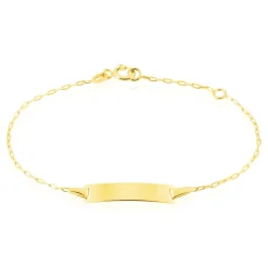 Histoire d'Or Bracelet Identité Gaspardine Maille Forçat or jaune New
