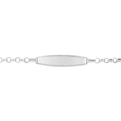 Histoire d'Or Bracelet Identité Marcel Or Blanc New