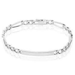 Histoire d'Or Bracelet Identité Vivian Argent Blanc Discount