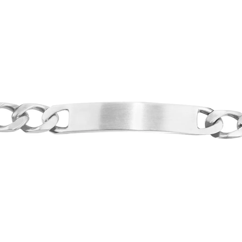 Histoire d'Or Bracelet Identité Vivian Maille Alternee 1/3 Argent Blanc Outlet