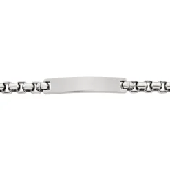 Histoire d'Or Bracelet Identite Acier Blanc Doryan Clearance